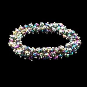 The Gem Zone Mystic Crystal 35grams Precious Stone Stretch Bracelet